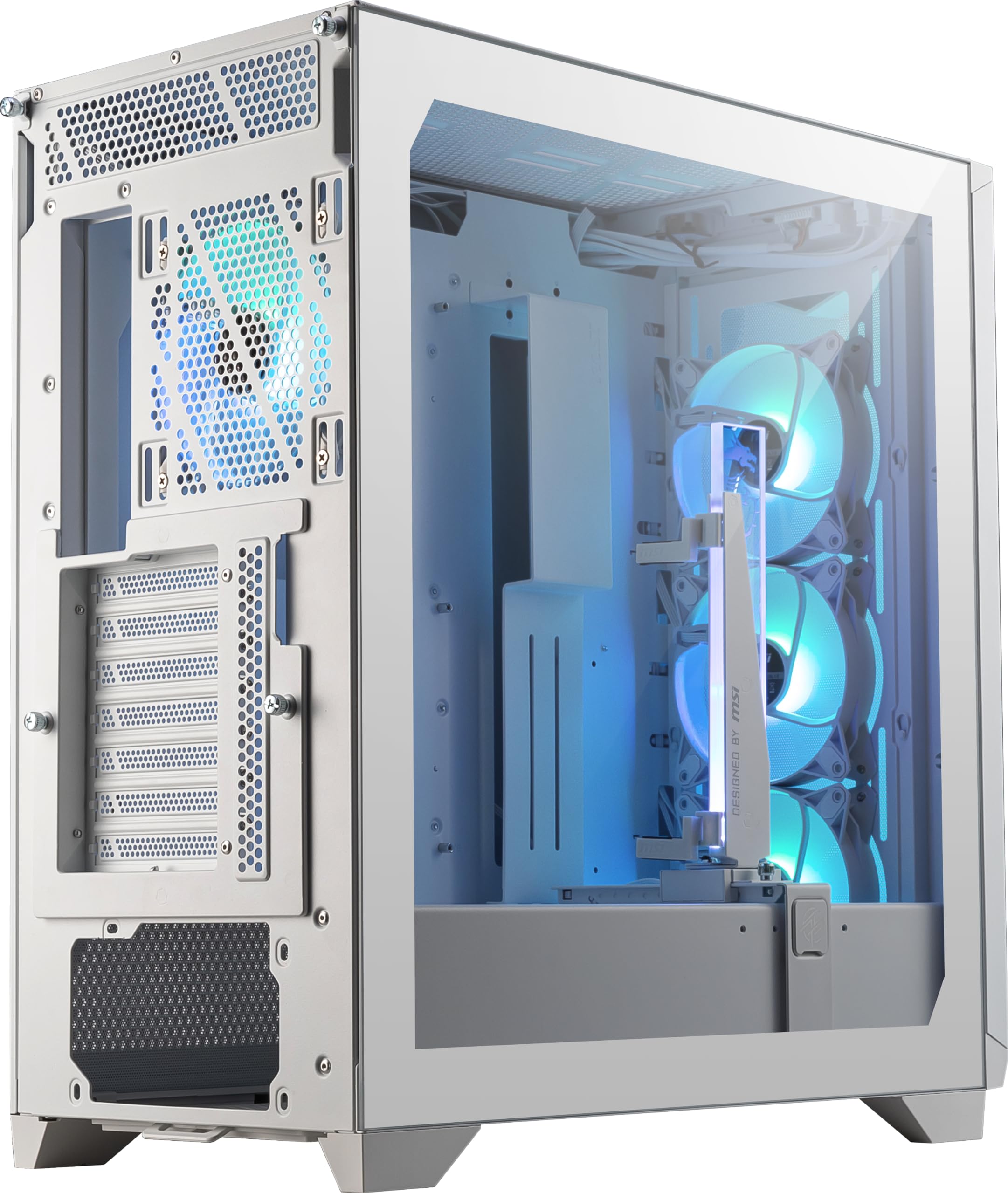 MSI MPG GUNGNIR 300R AIRFLOW WHITE PCケーm Gabinete Gamer MSI MPG Gungnir 300R Airflow White - Mid Tower4x